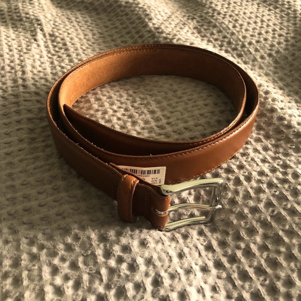 J Crew Brown Leather Belt. Size 36.
